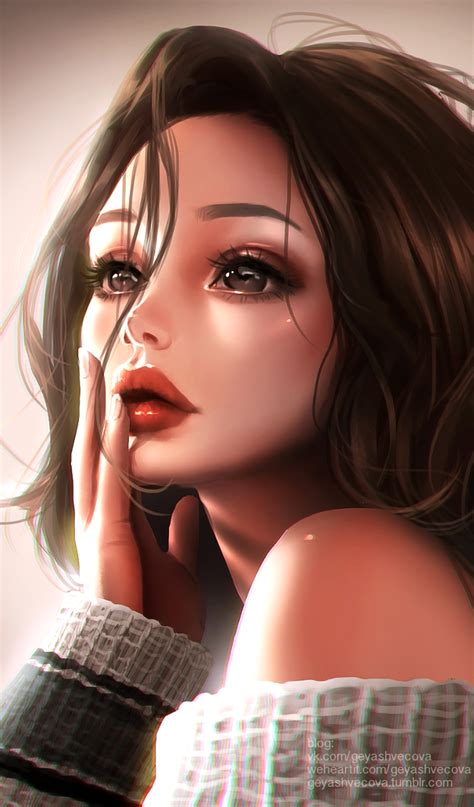 Awesome Beautiful Girl Cartoon Wallpapers.